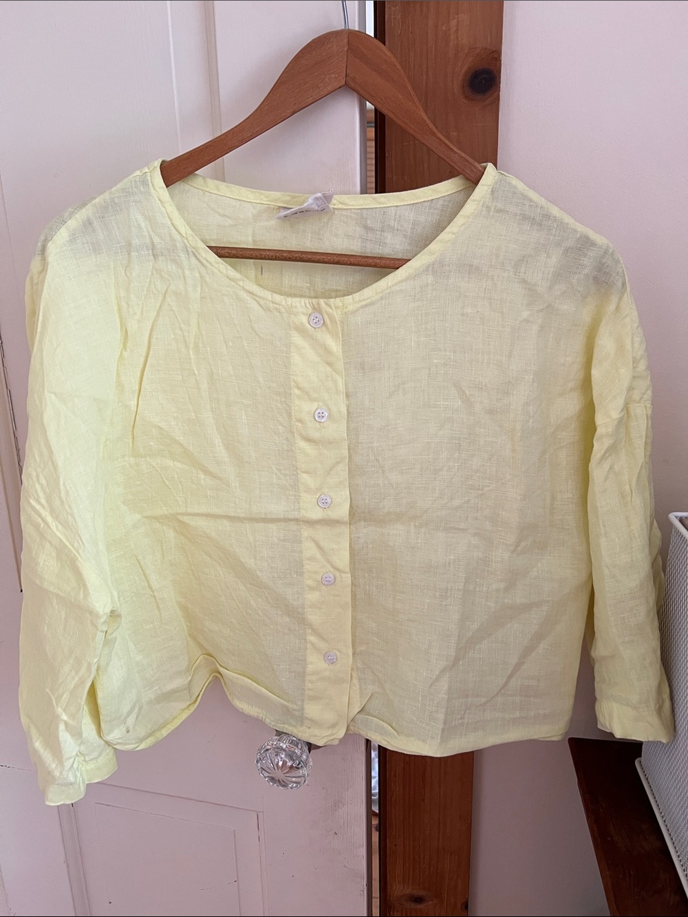 Beaton linen utility crop, women’s small